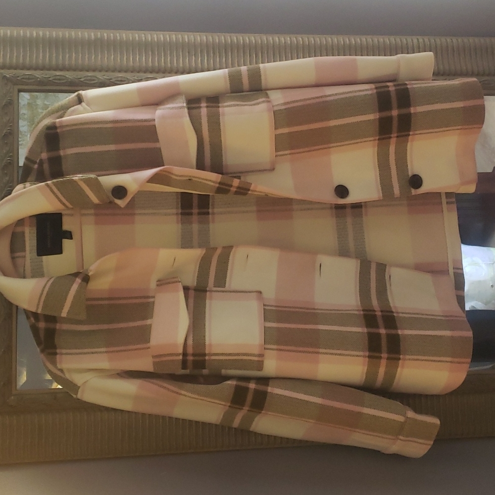 NWOT Plaid shacket